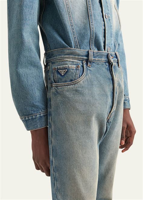 prada denim jeans.